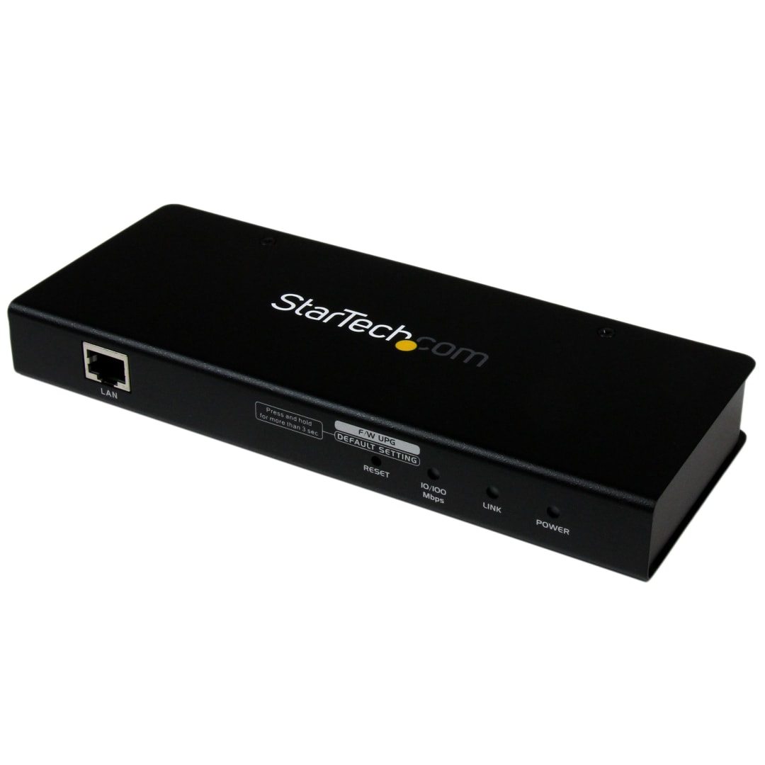 Single Port Remote KVM Switch over IP w/ Cables