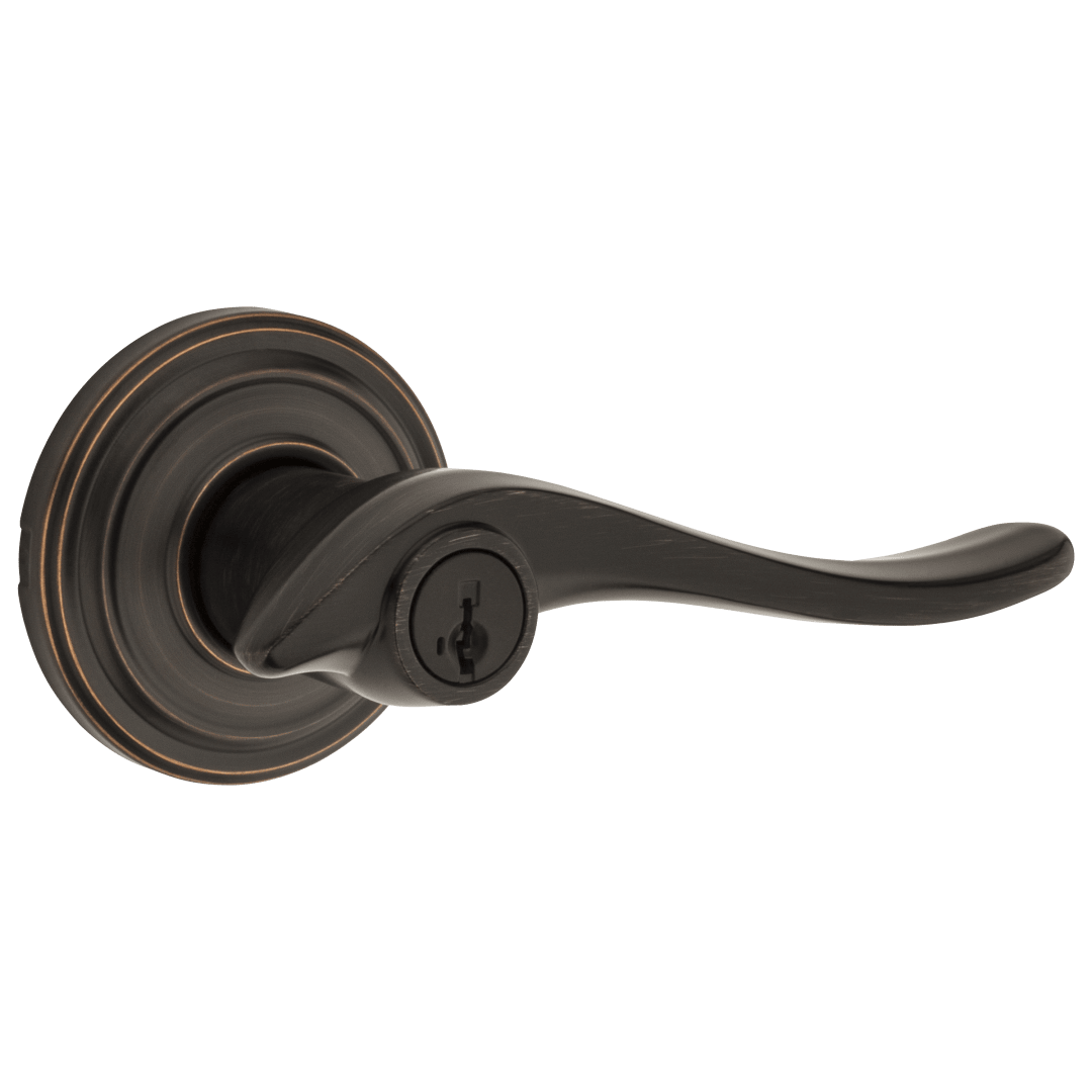 Avalon Keyed Entry Lever featuring SmartKey Security™ in Venetian Bronze