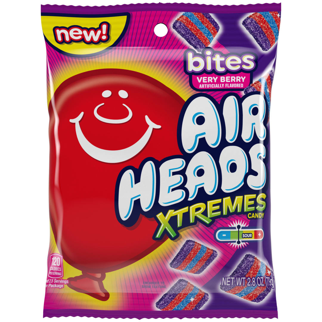 Airheads Xtremes Bites Very Berry 2.8 oz Peg Bag