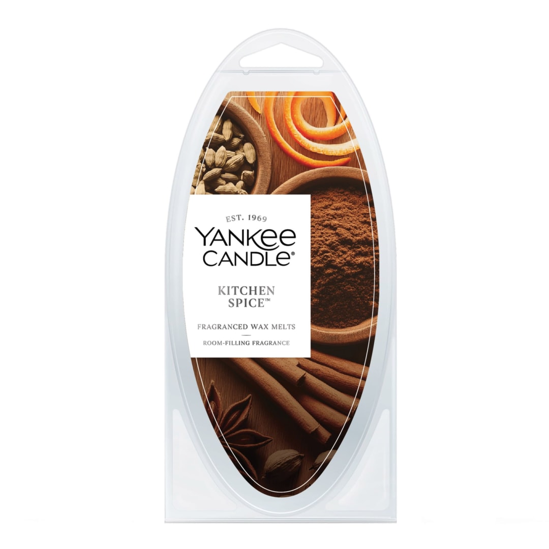 Yankee Candle Kitchen Spice Fragranced 6pc Wax Melts, 1 Pack of 6, 2.6 oz