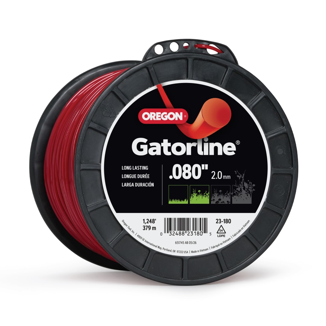 Oregon Gatorline Red Round Trimmer Line, .080 in. by 1248 FT