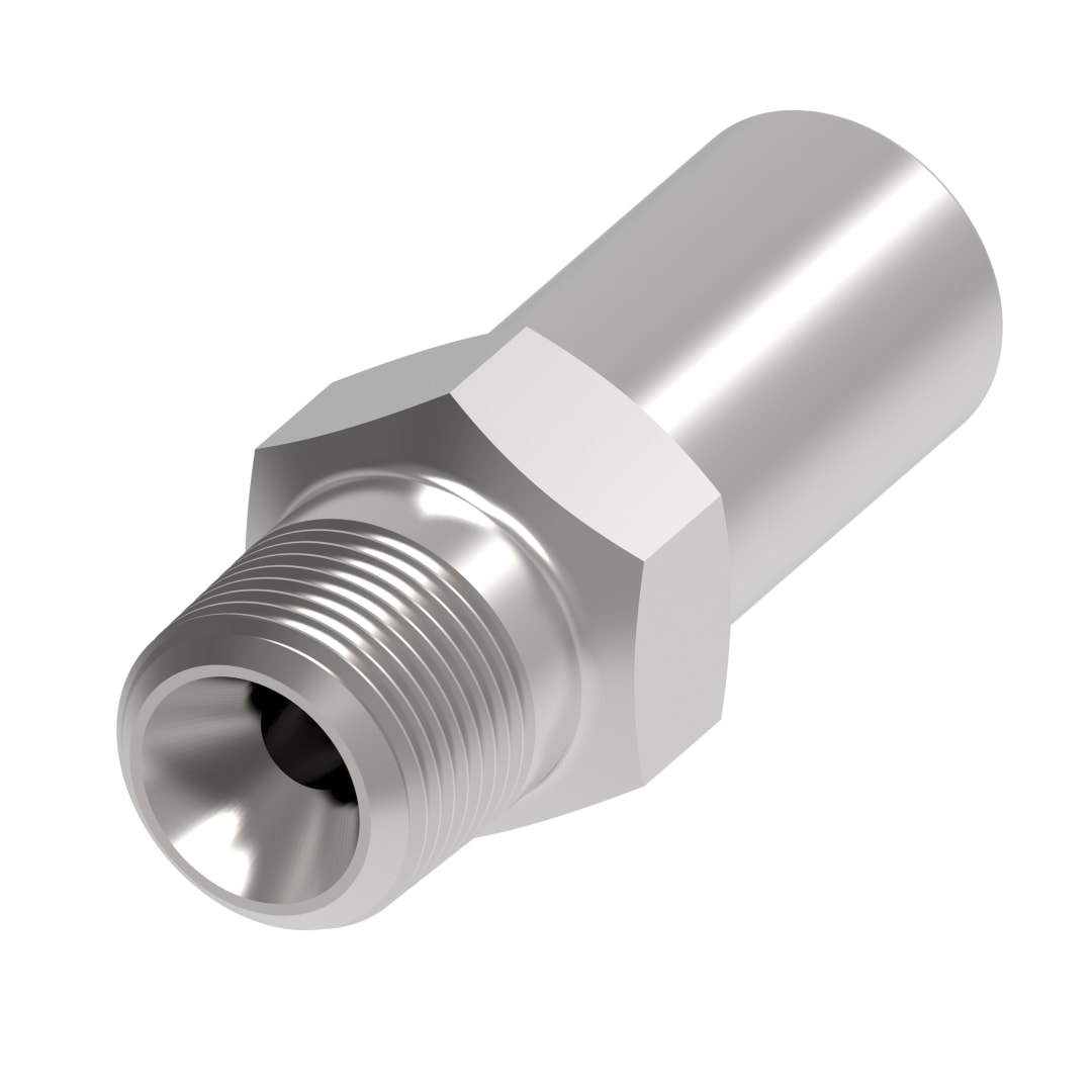 Aeroquip 1/4 NPT X 1/8 Polyon Hose Crimp