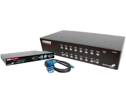 16 Port KVM Switch with Remote IP Access