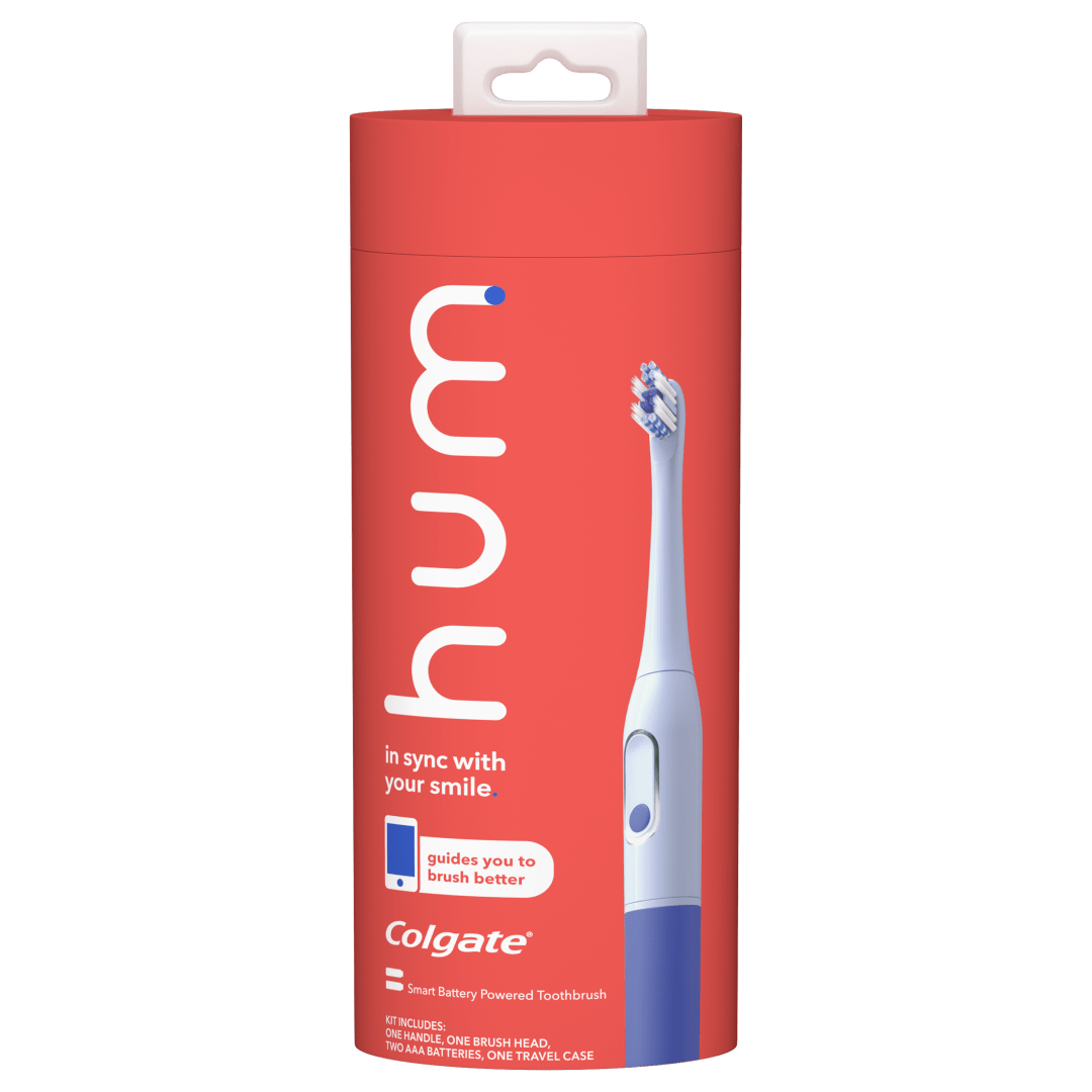 Colgate Hum Connected Smart Battery Toothbrush Starter Kit, Blue - 1 Count
