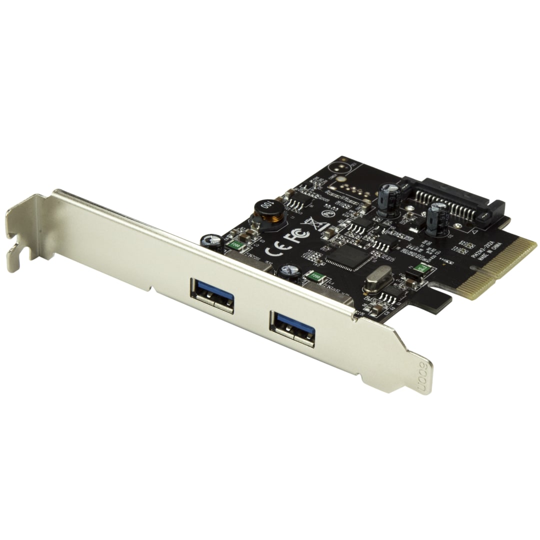 2Port USB 3.1 PCI-e Card - 2x A - 10Gbps PCIe Card