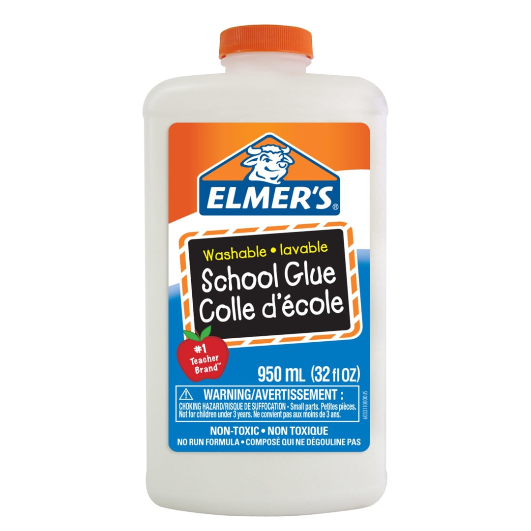 Elmer's Washable School Glue, White, 950 mL
