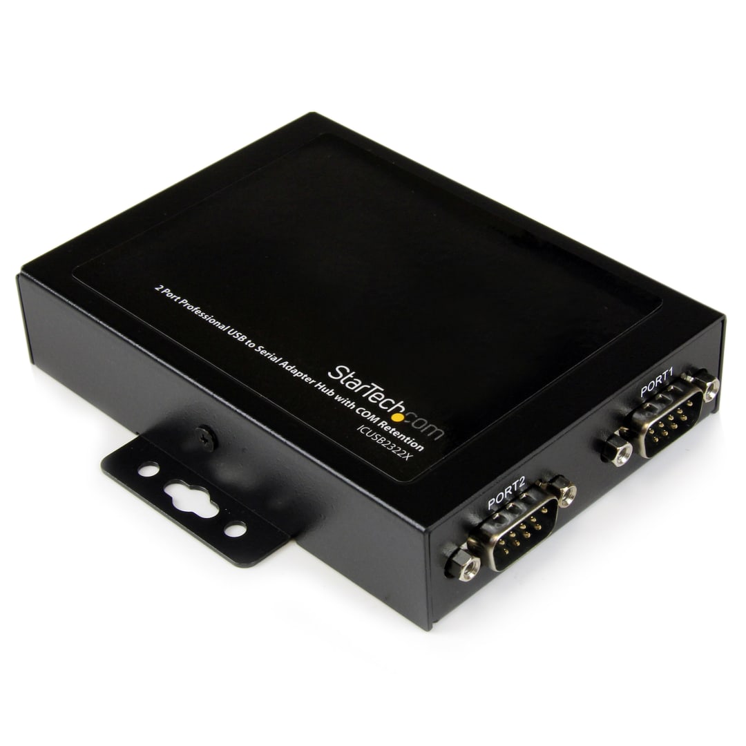 2 Port USB to RS232 Adapter with COM Retention