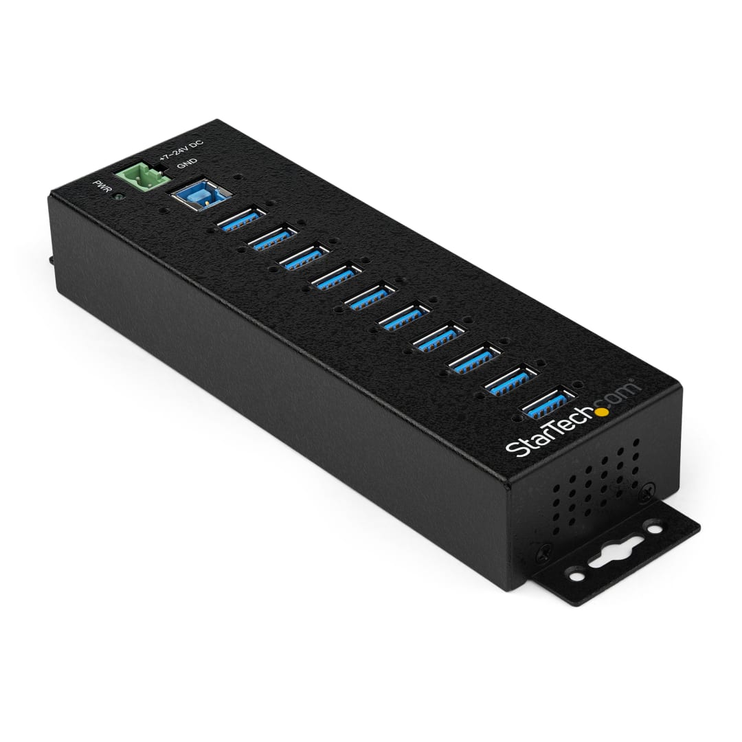 10 Port Industrial USB 3 2 Gen 1 HUB with ESD Protection