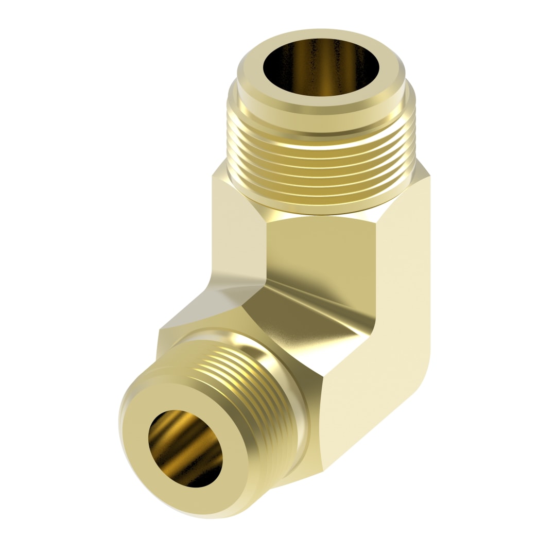 Aeroquip 1/8 NPT X 5/16 Male Sae Brass 90°