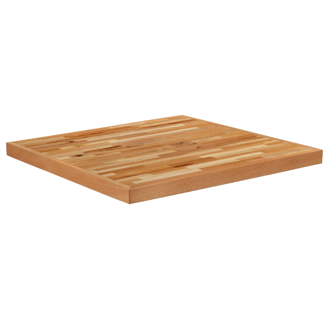 Mayfair 30" Square Butcher Block Style Table Top