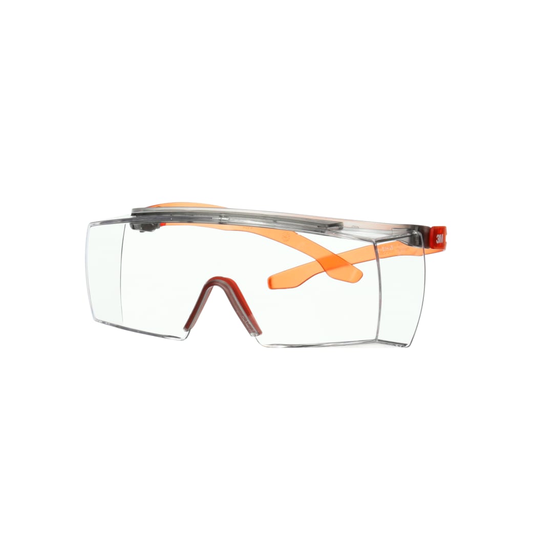 3M™ SecureFit™ 3700 Gözlük Üstü Gözlükler, Turuncu Saplar, Scotchgard™ Buğu Önleyici (K ve N), Şeffaf Lens, SF3701SGAF-ORG-EU, 20/Kutu