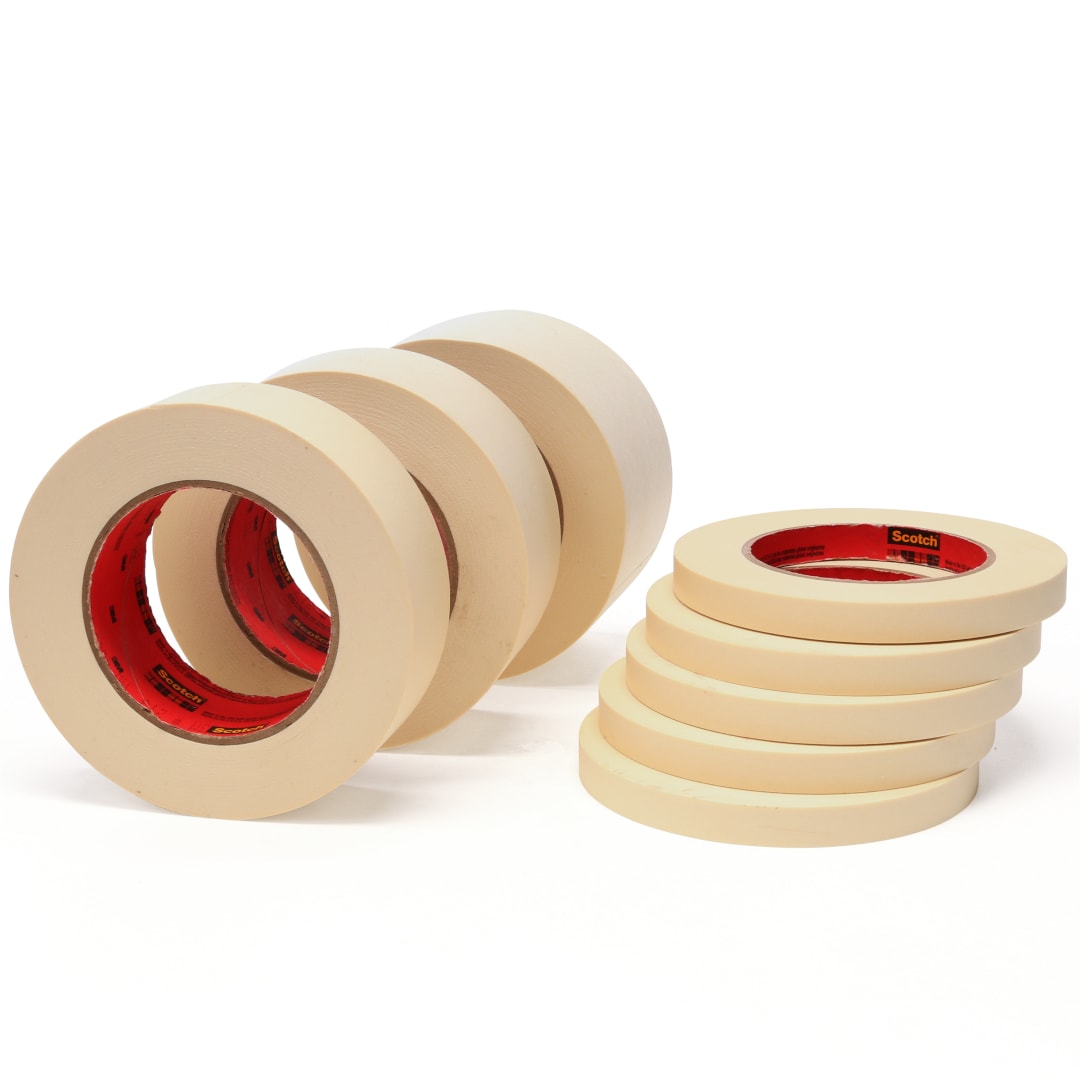Scotch® Yüksek Performanslı Maskeleme Bandı 213 Ten, 3/4 in x 60 yd 6,5 mil, kutu başına 48 adet