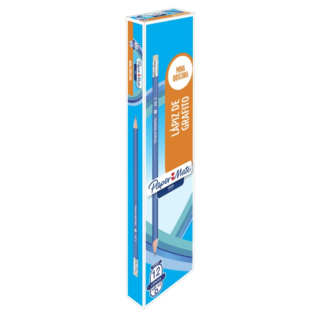 LAPIZ GRAFITO HEXAGONAL AZUL PM CJX12