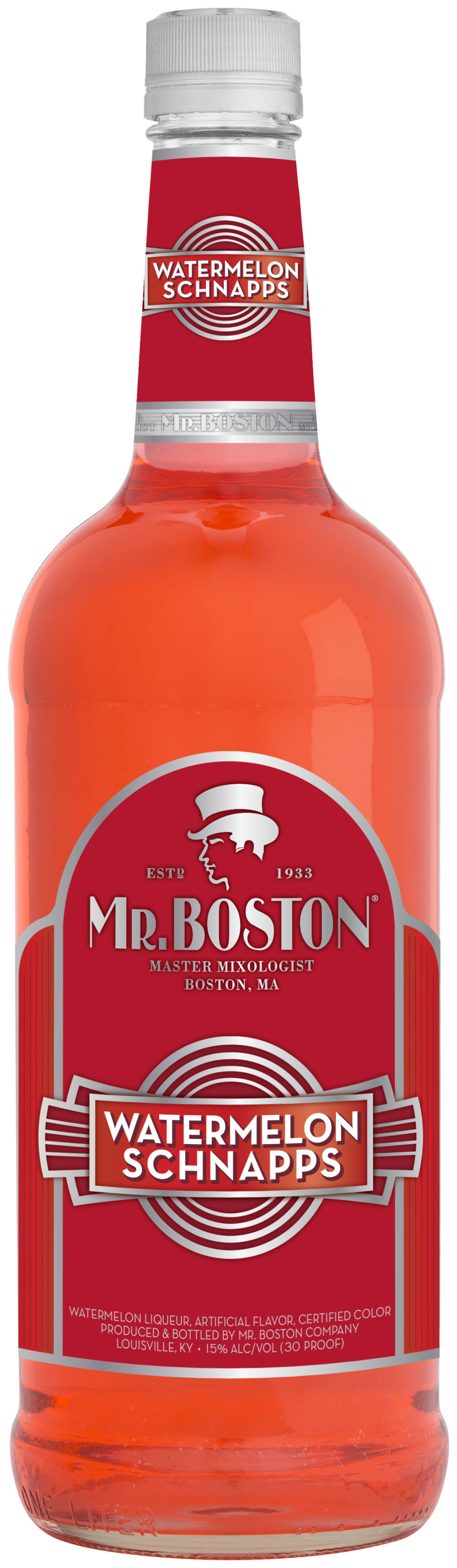 Mr. Boston Watermelon Schnapps Liqueur 1l 30 Proof