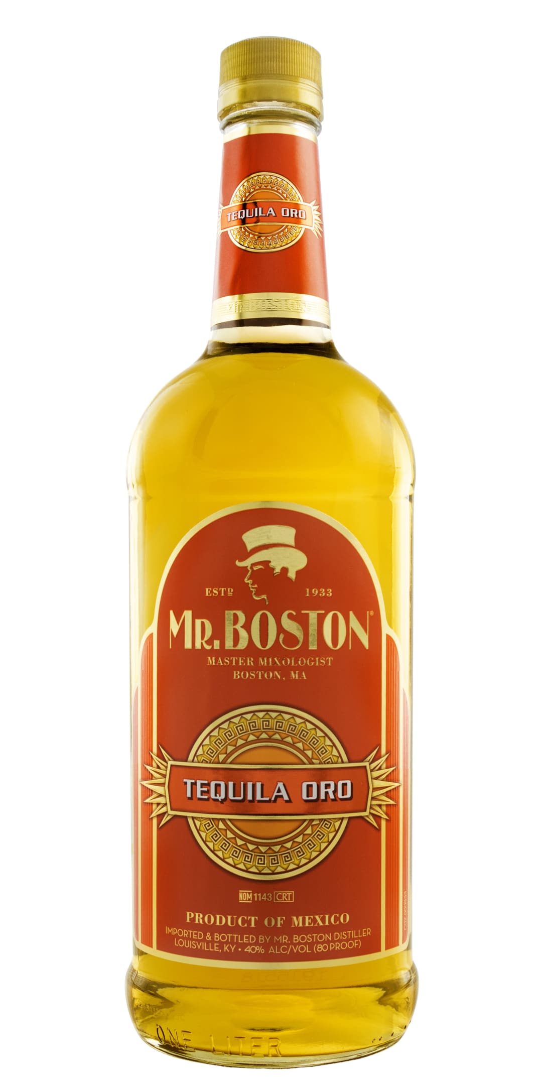 Mr. Boston Gold Tequila 1l 80 Proof