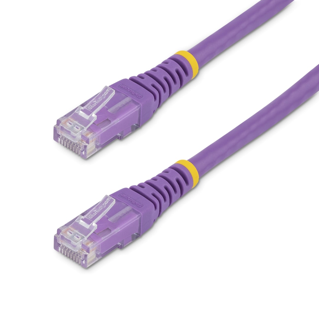 20 ft Purple Molded Cat6 Patch Cable