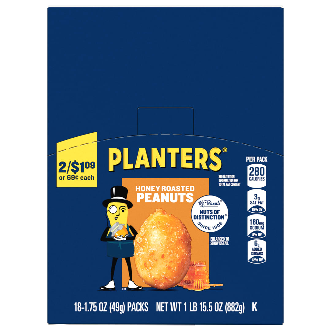 PLANTERS Peanuts Honey Roasted Tube