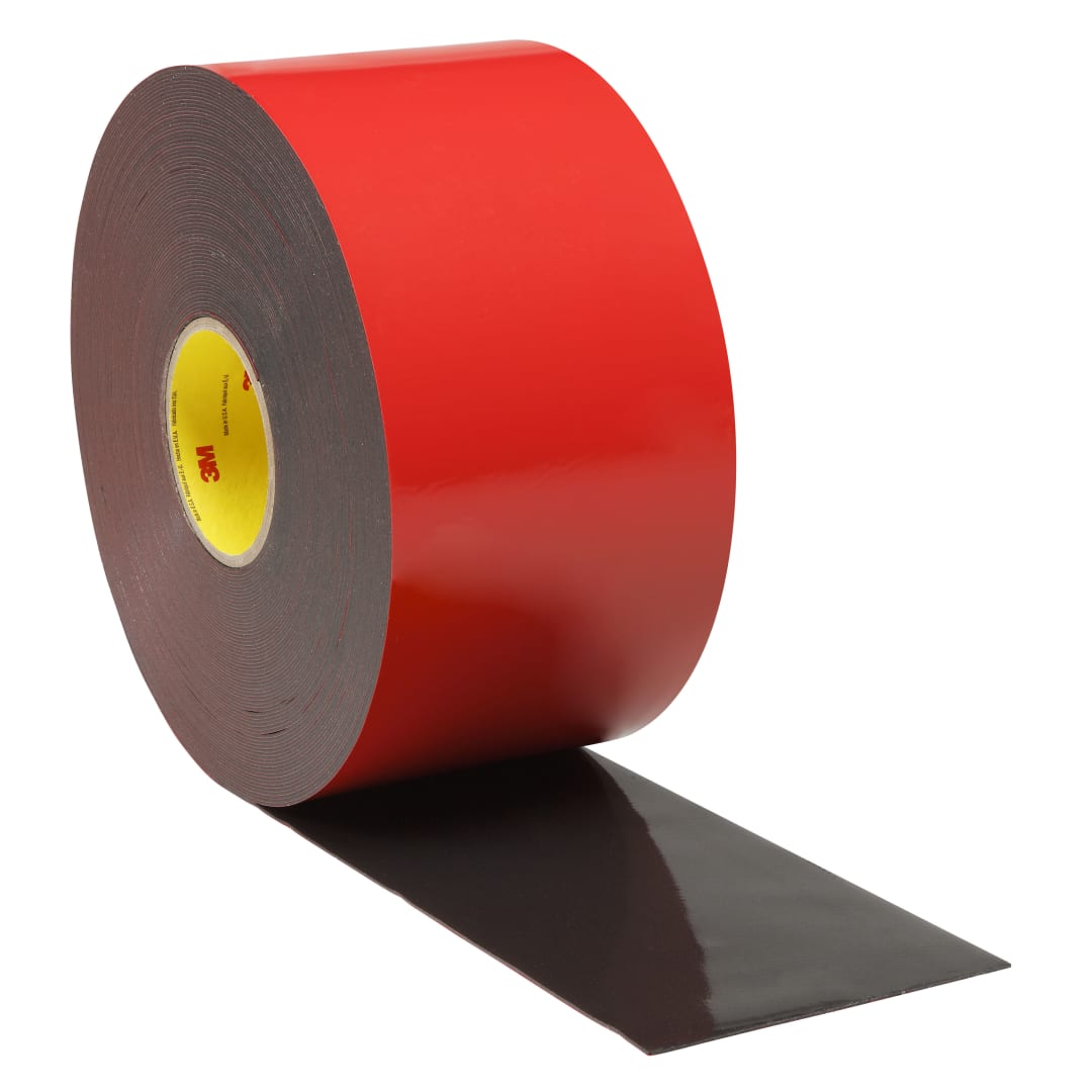 3M™ Acrylic Plus doppelseitiges Klebeband EX4511T, Schwarz, 1.14 mm, 10 mm x 700 m