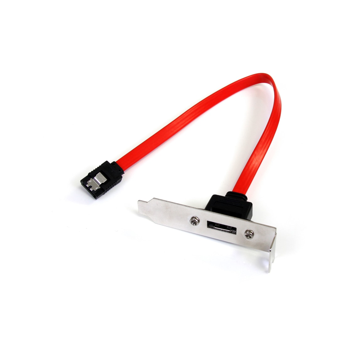 1 ft LP Latching SATA to eSATA Plate Adapter