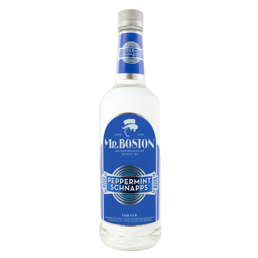 Mr. Boston Peppermint Schnapps 750ml 54 Proof