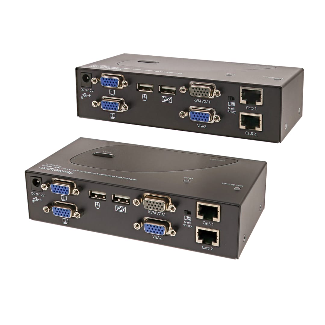CAT5 Dual VGA USB KVM Extender