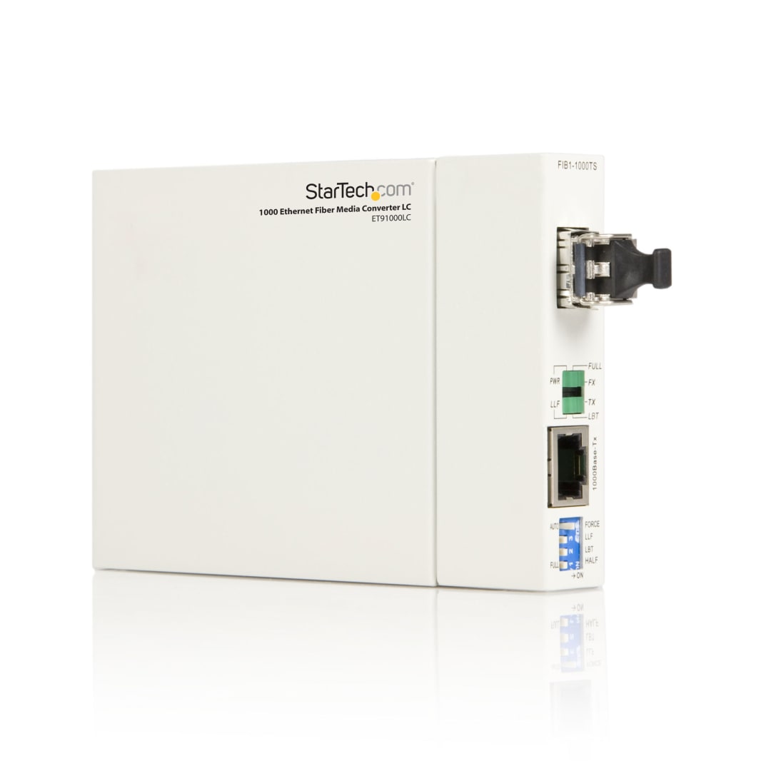 1000 Ethernet MM Fiber Optic Media Converter LC