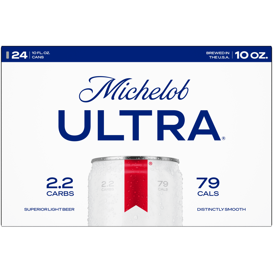 Michelob ULTRA Superior Light American Lager Beer 24 Pack, 10 fl oz. Cans