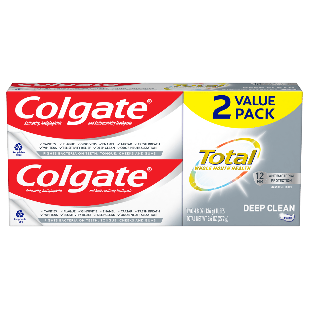 Colgate Total Deep Clean Toothpaste - 4.8oz 2PK