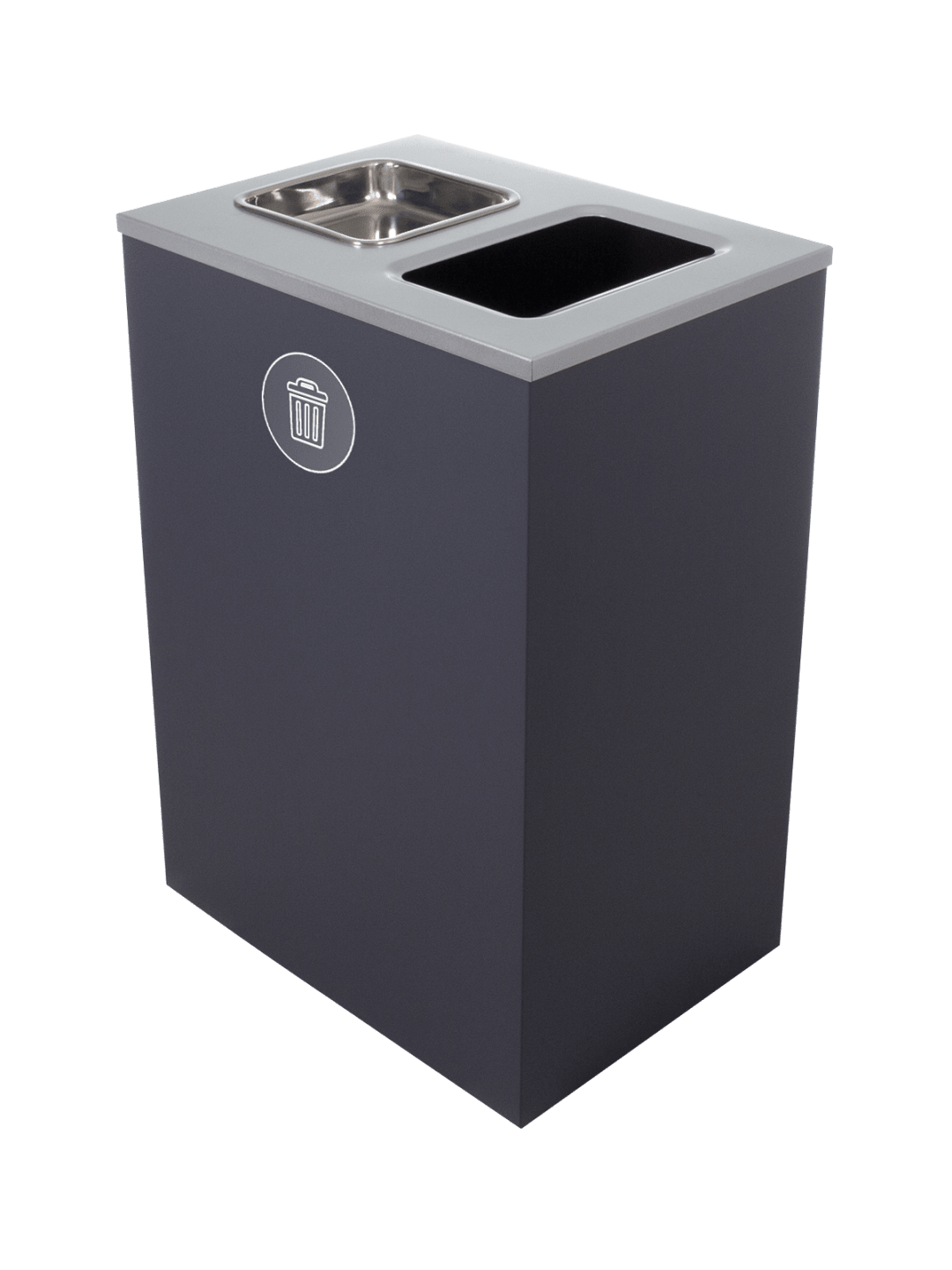 SPECTRUM - Single - Kit - Cube - Xl - Ashtray - Waste - Full-Ashtray - Grey