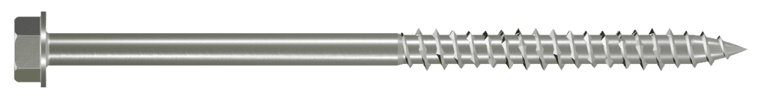 Simpson Strong-Tie SDWH27600SS-RP1 Strong-Drive® SDWH™ TIMBER-HEX SS Screw — 0.275 in. x 6 in. 1/2 Hex, Type 316