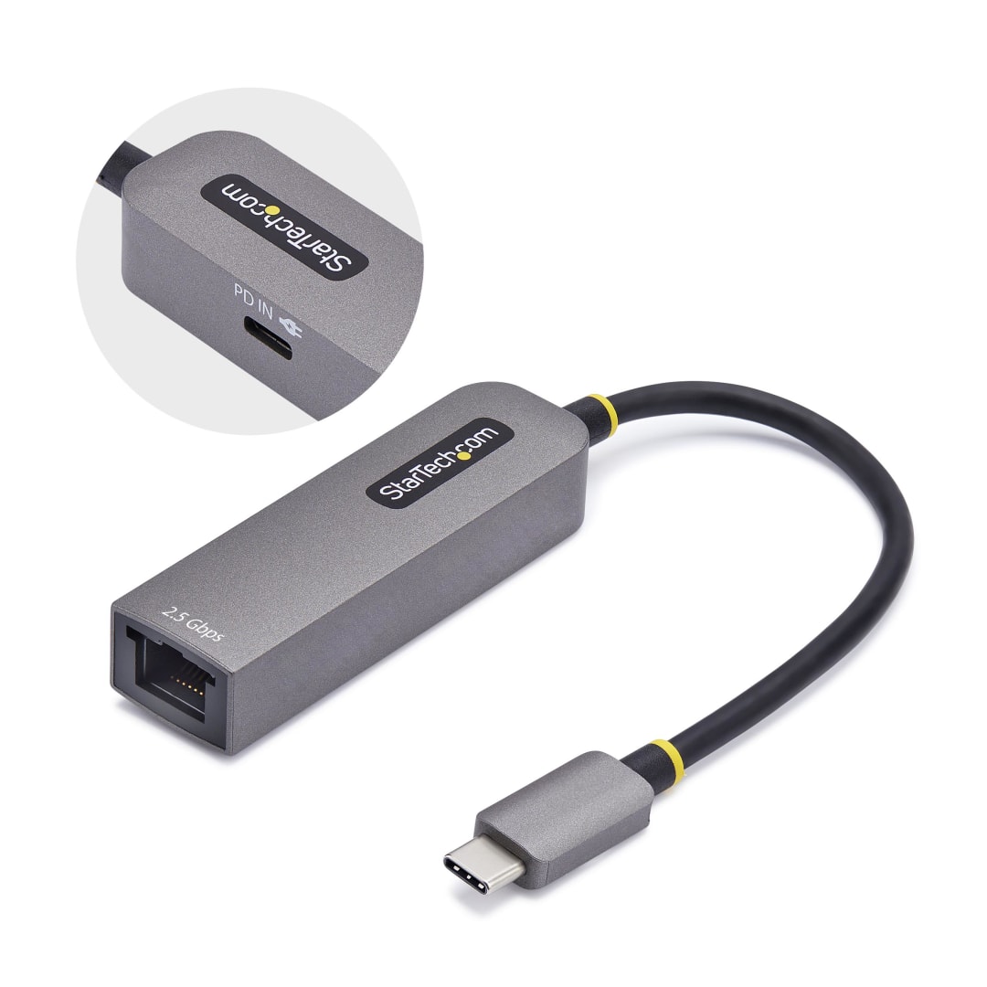USB 3 2 Gen 1x1 Type C to 2 5GBASE T Ethernet Adapter with 1
