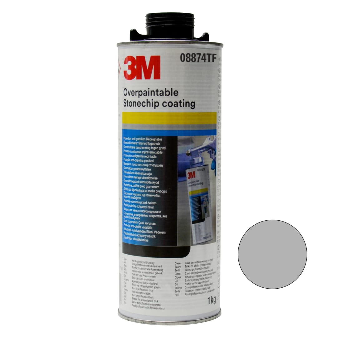 3M™ Überlackierbarer Steinschlagschutz, Grau, 1 kg, 08874TF