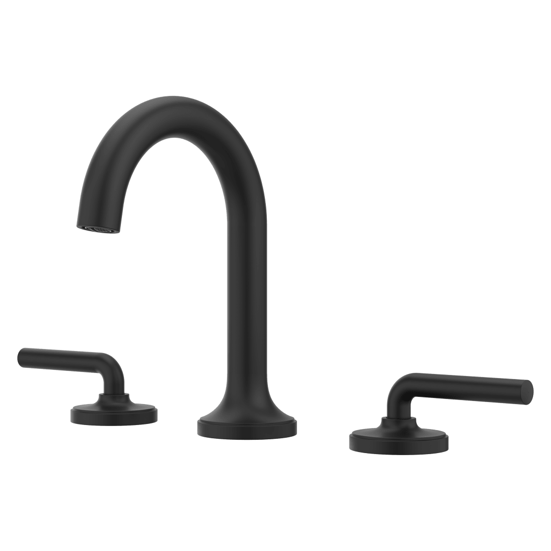 Tenet 2-Handle 8" Widespread Bathroom Faucet in Matte Black