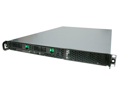 1U Rackmount PC Case 350W Dual Std. Bay