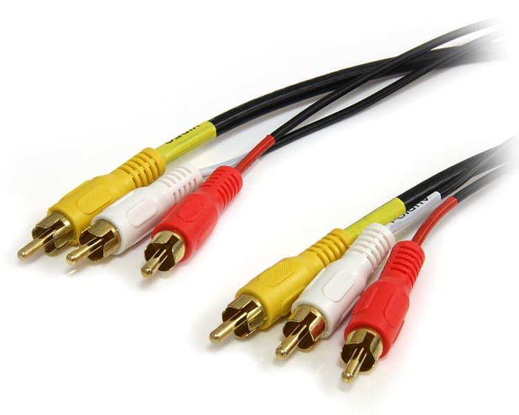 6 FT 3-IN-1 COMPOSITE AUDIO/VIDEO CABLE