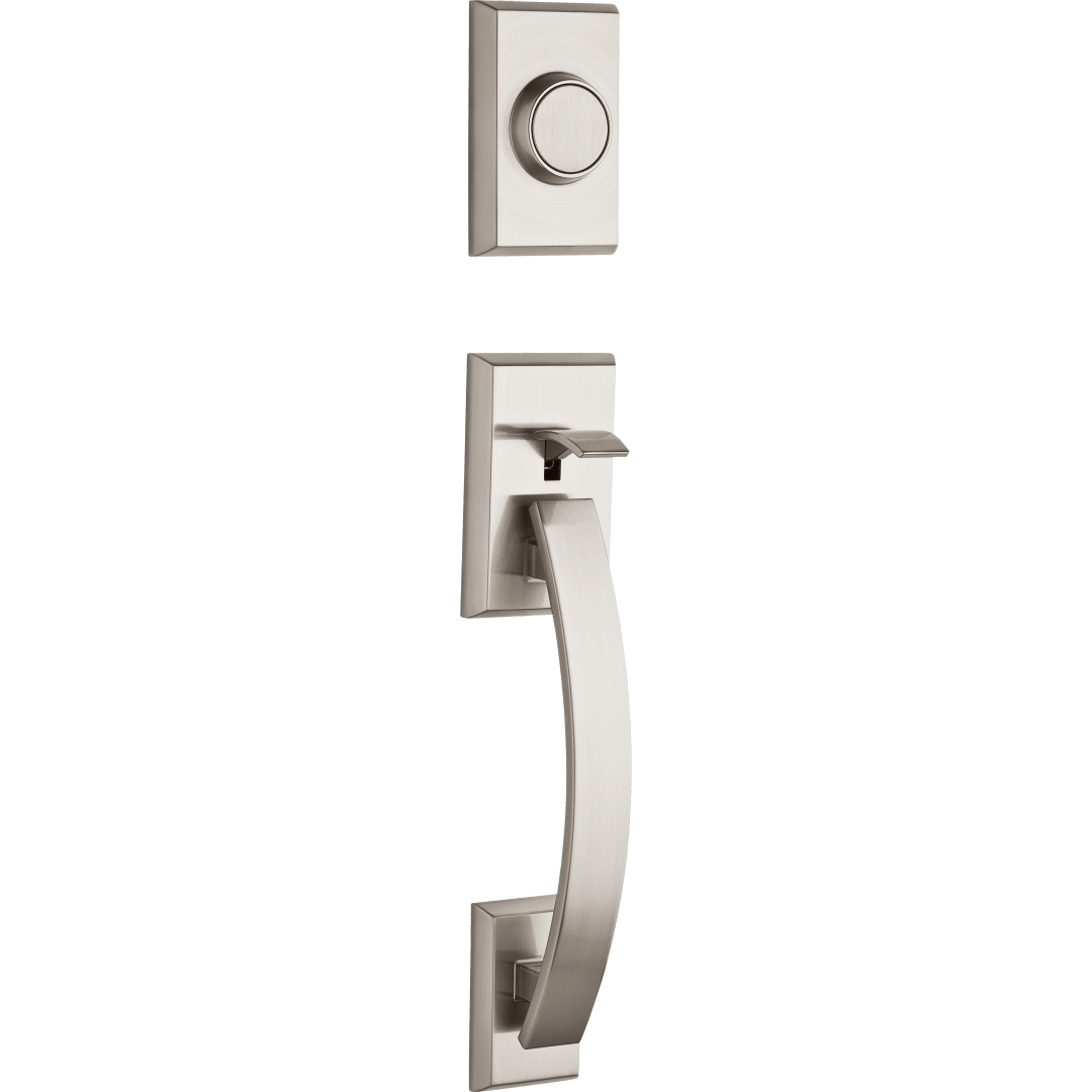 Tavaris Dummy Handleset Exterior Set Only in Satin Nickel