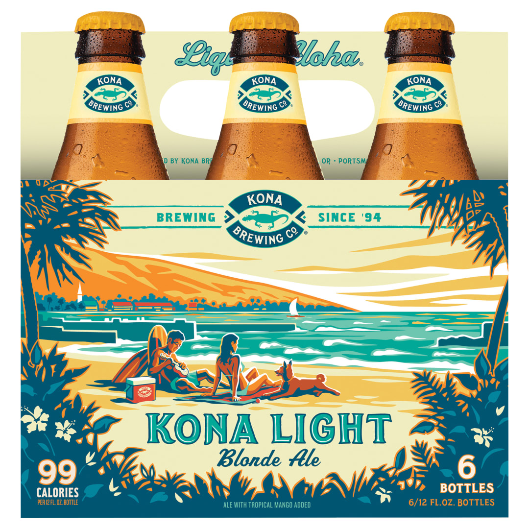 Kona Light Blonde Ale, 6 Pack 12 fl. oz. Bottles