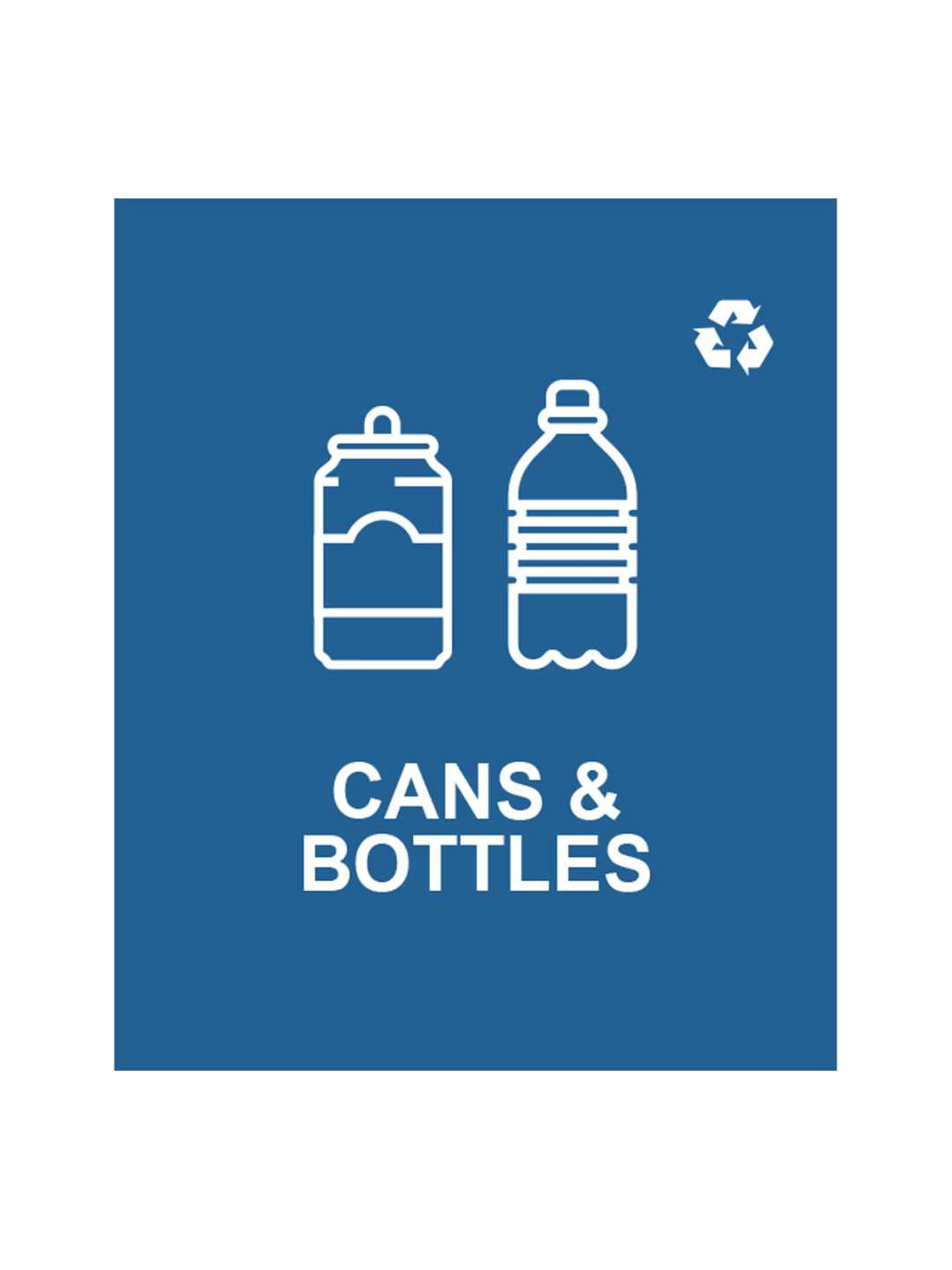 SPECTRUM - Single - Sign - Cans & Bottles - Blue-White
