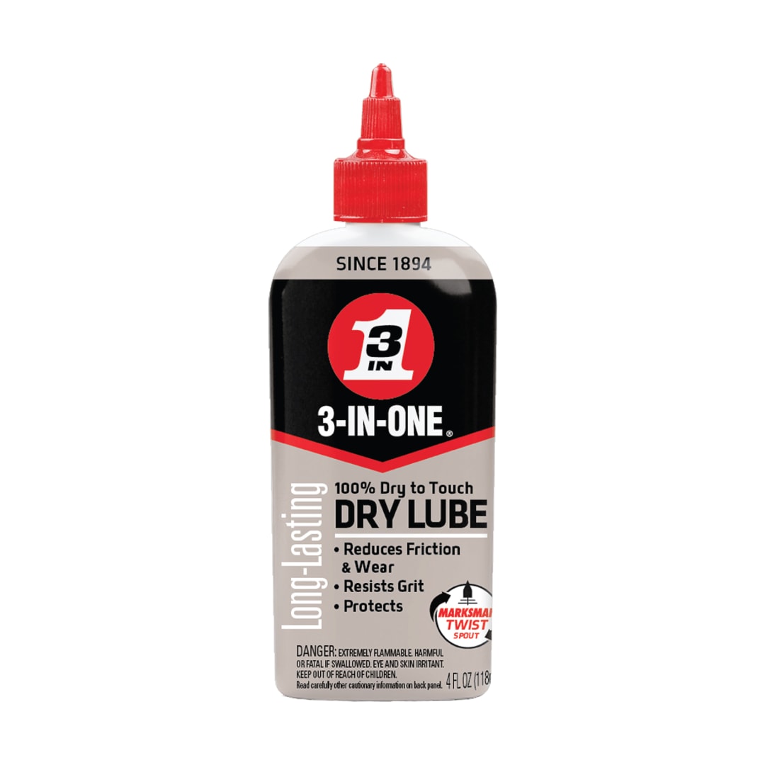 3-IN-ONE 4 fl oz. Dry Lube Drip Oil, Quick-Drying Lubricant for Locks, Blades & Moving Parts