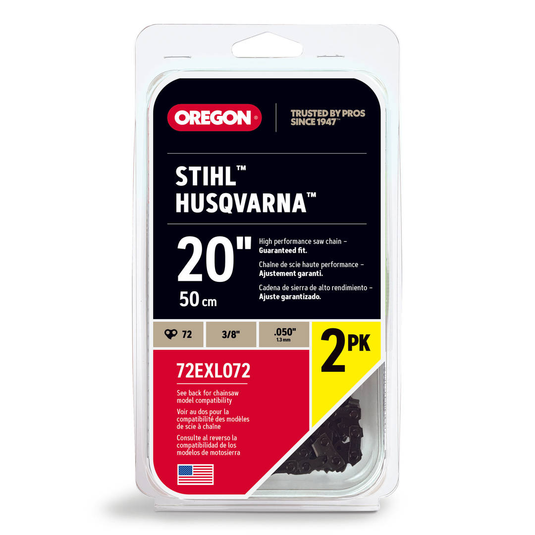 Oregon 72EXL PowerCut™ Saw Chain 2-Pack, fits 20 in. Bar