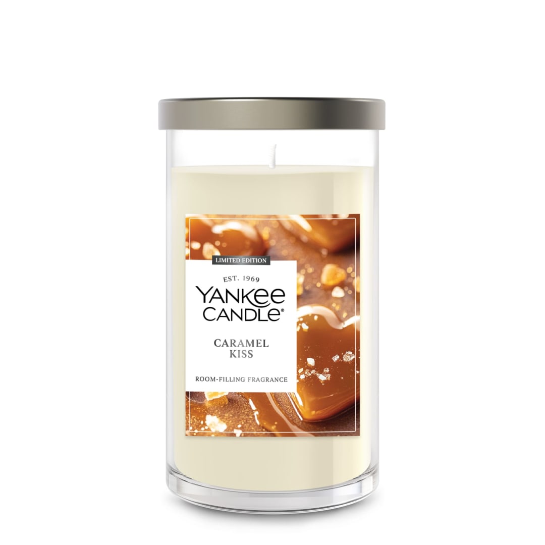 Yankee Candle Caramel Kiss Medium Pillar Scented Candle