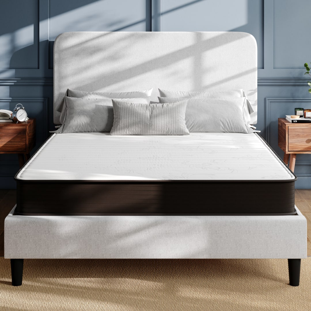 Dream 8 Inch Hybrid Mattress, Queen Size High Density Foam and Innerspring Mattress in a Box, CertiPur-US Certified Foam