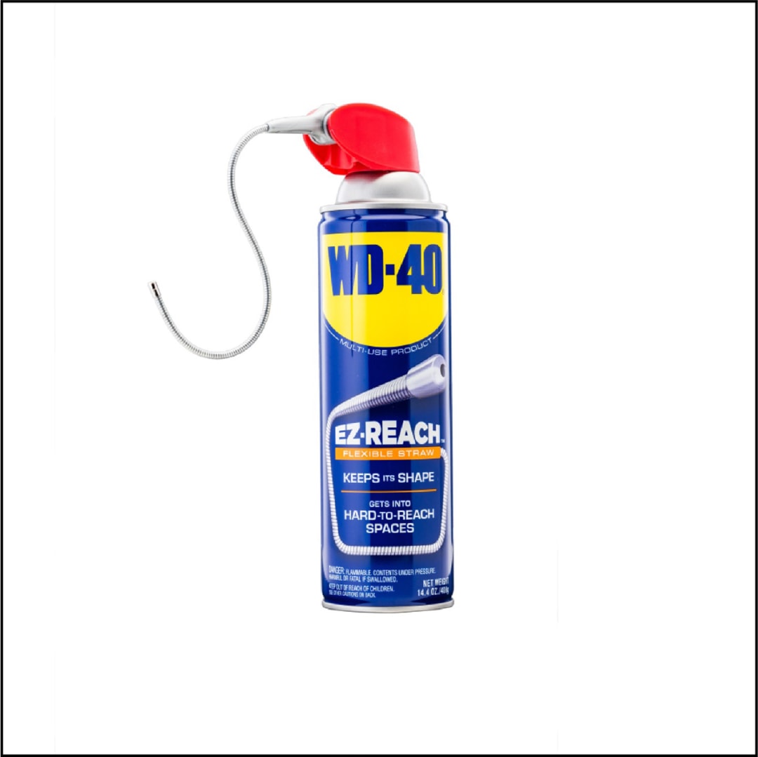 WD-40® Multi-Use Product EZ-REACH® 14.4 oz, Flexible Straw Lubricant for Farm Equipment & Vehicles