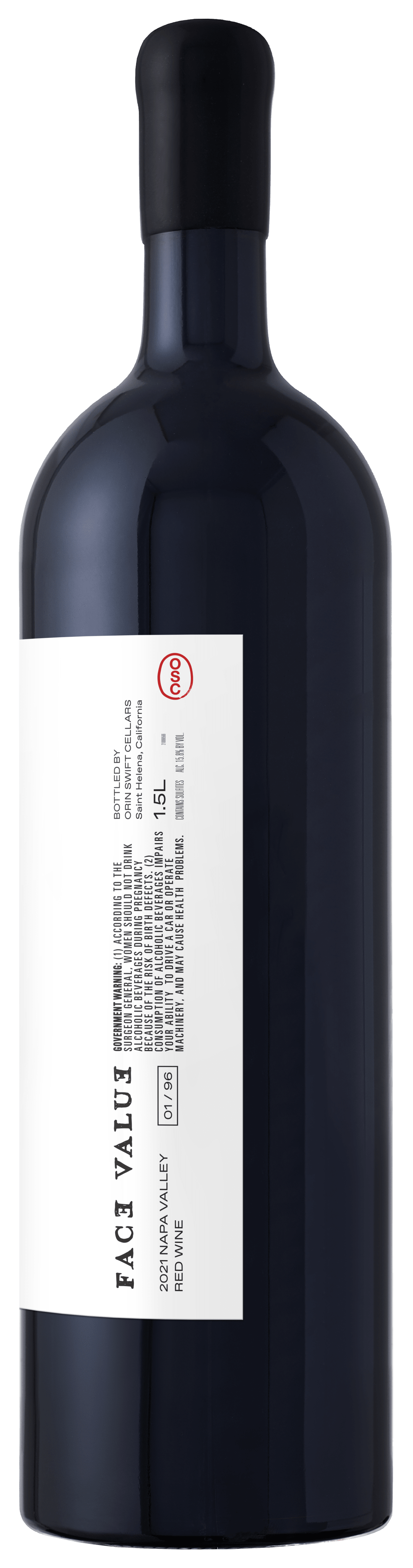 Orin Swift Face Value Cabernet Sauvignon Red Wine 1.5L