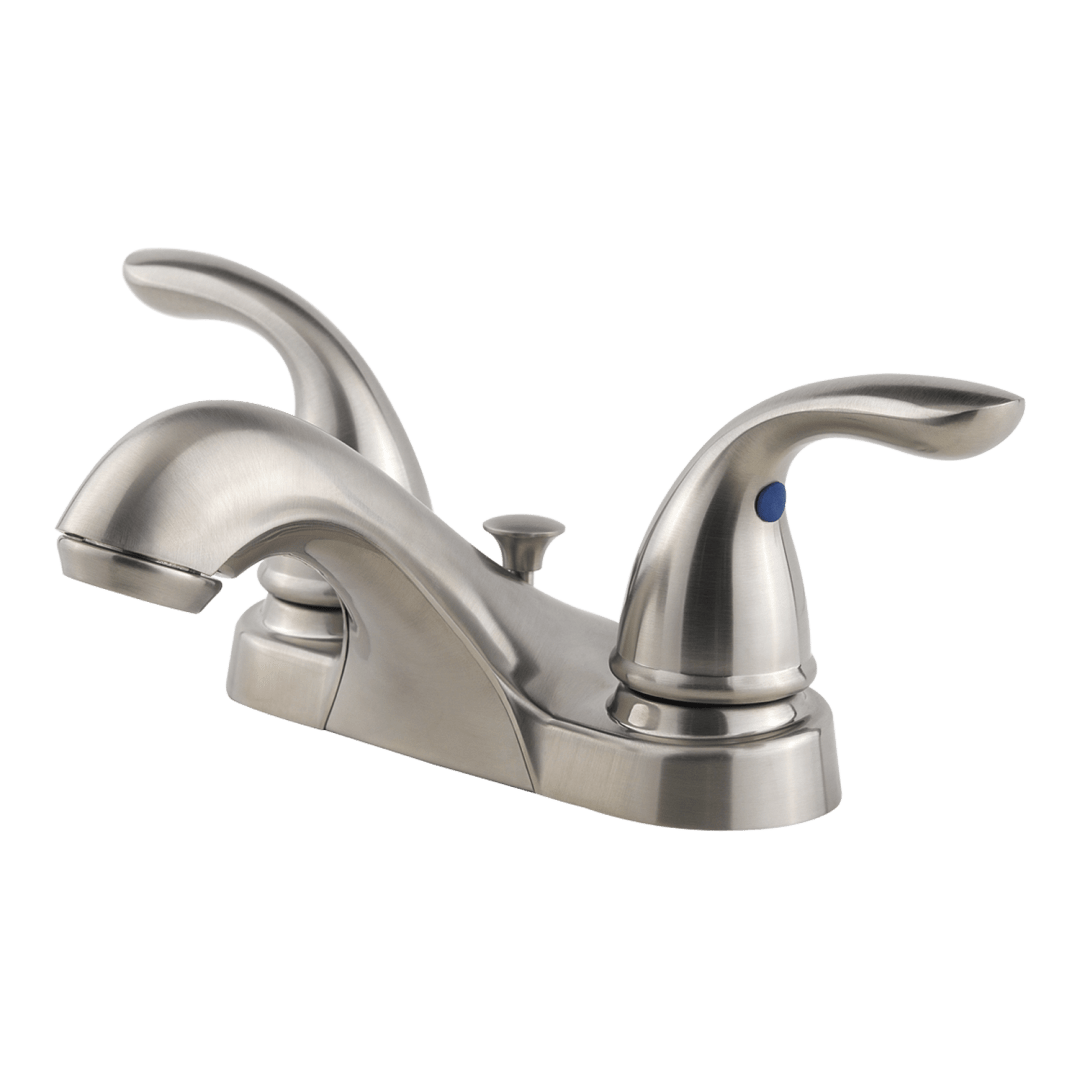 Classic 2-Handle 4" Centerset Bathroom Faucet in Brushed Nickel