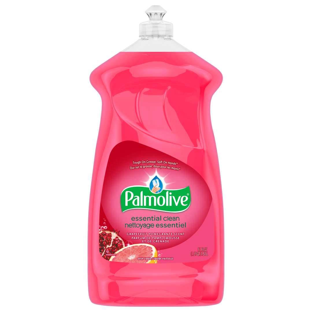 Palmolive Essential Clean Liquid Dish Soap, Grapefruit Pomegranate Scent - 51 Fluid Ounce