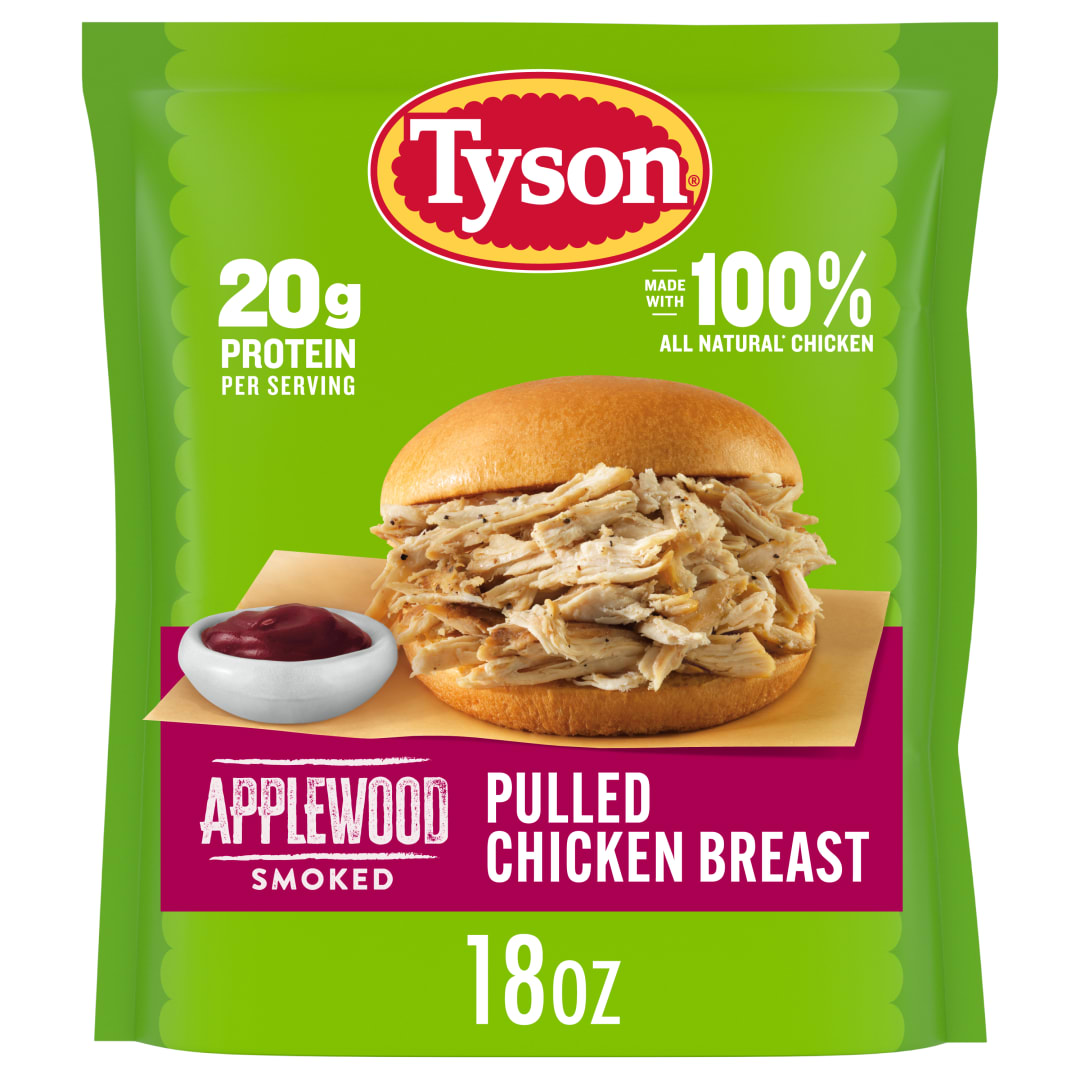 Tyson® Applewood Smoked Pulled Chicken Breast, 18 oz