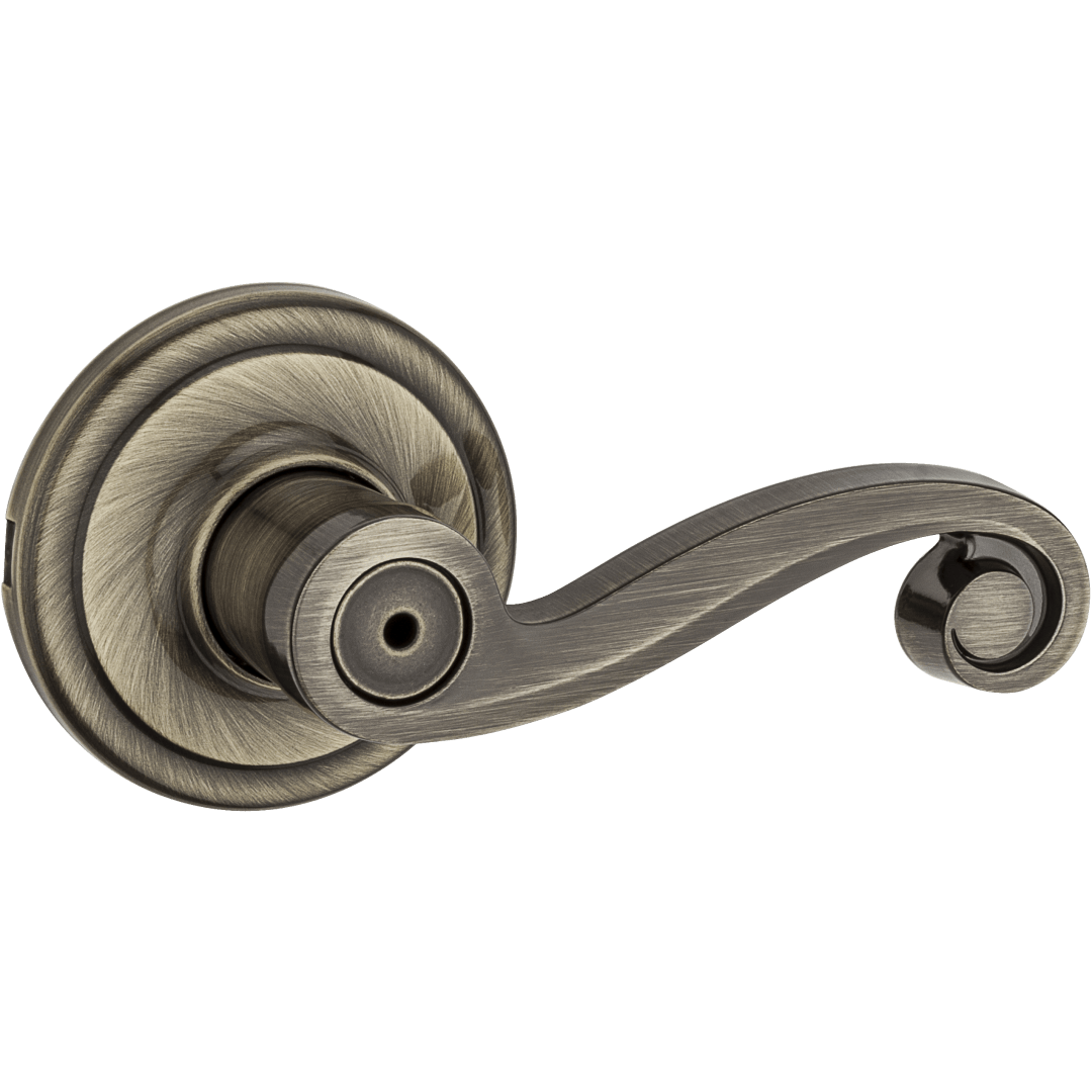 Lido Bed/Bath Lever in Antique Brass