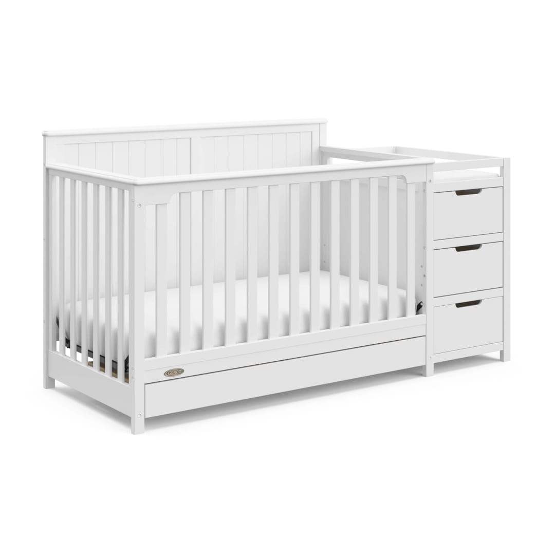 Graco® Hadley 5-in-1 Convertible Crib and Changer with Drawers, White