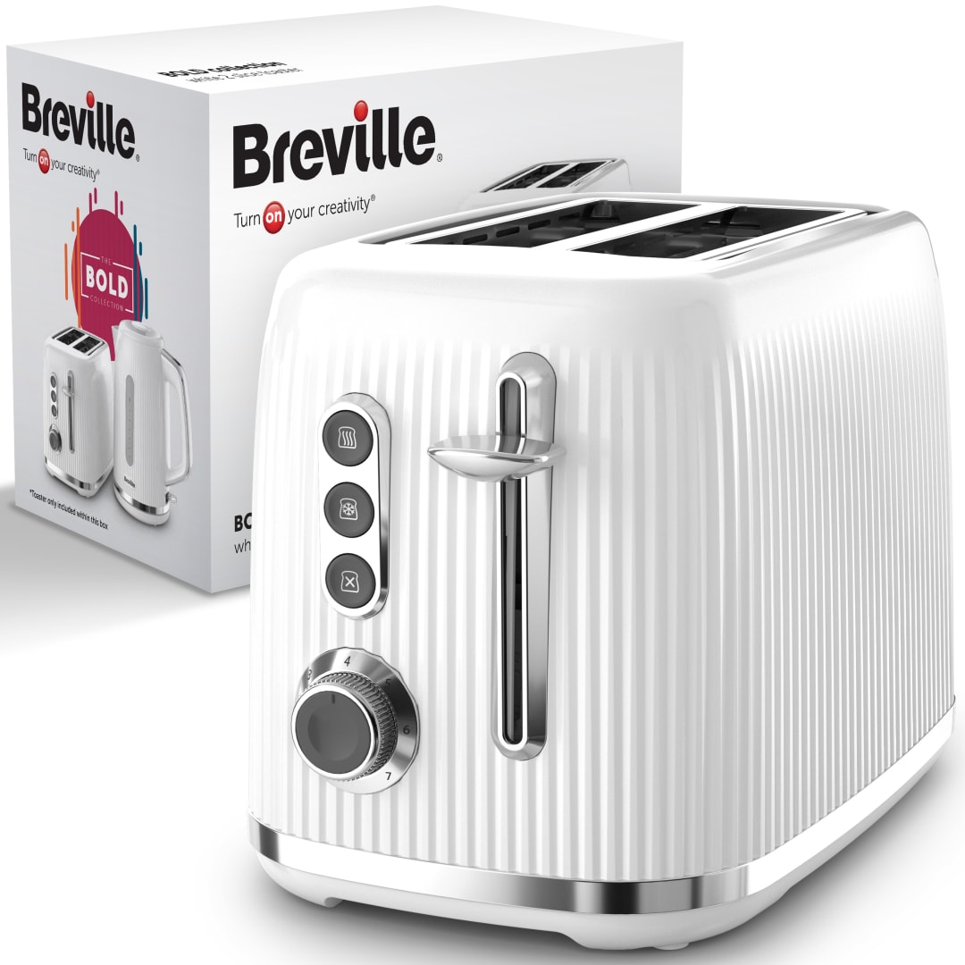 BOLD WHITE 2S TOASTER